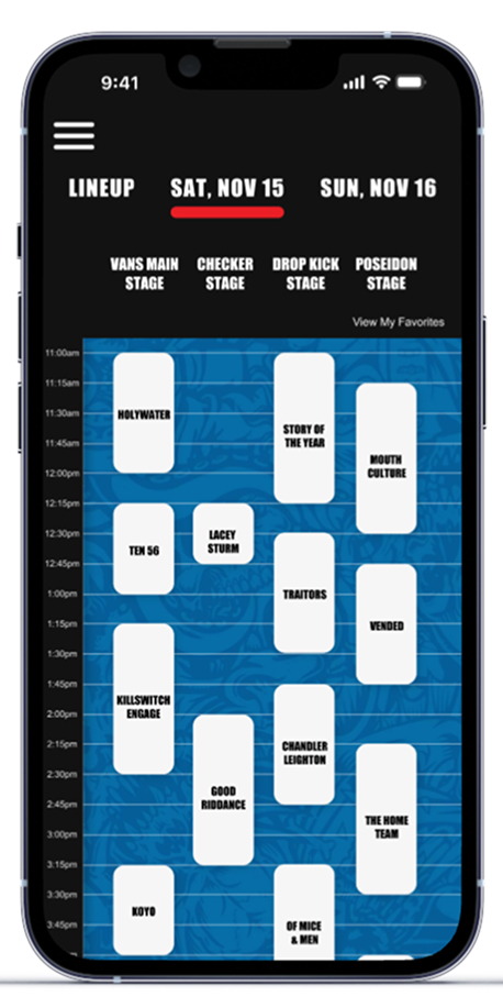Warped Tour lineup after